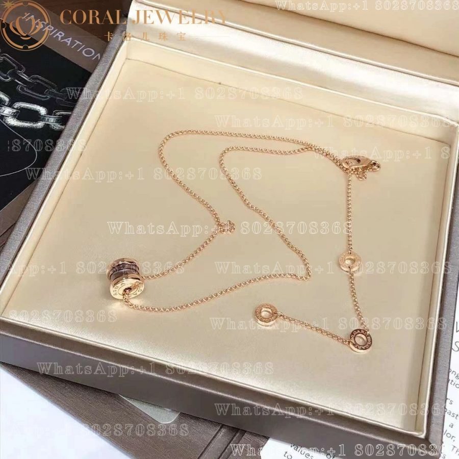 Bulgari B.zero1 pendant in 18 kt rose gold and cermet Ref.: 358379