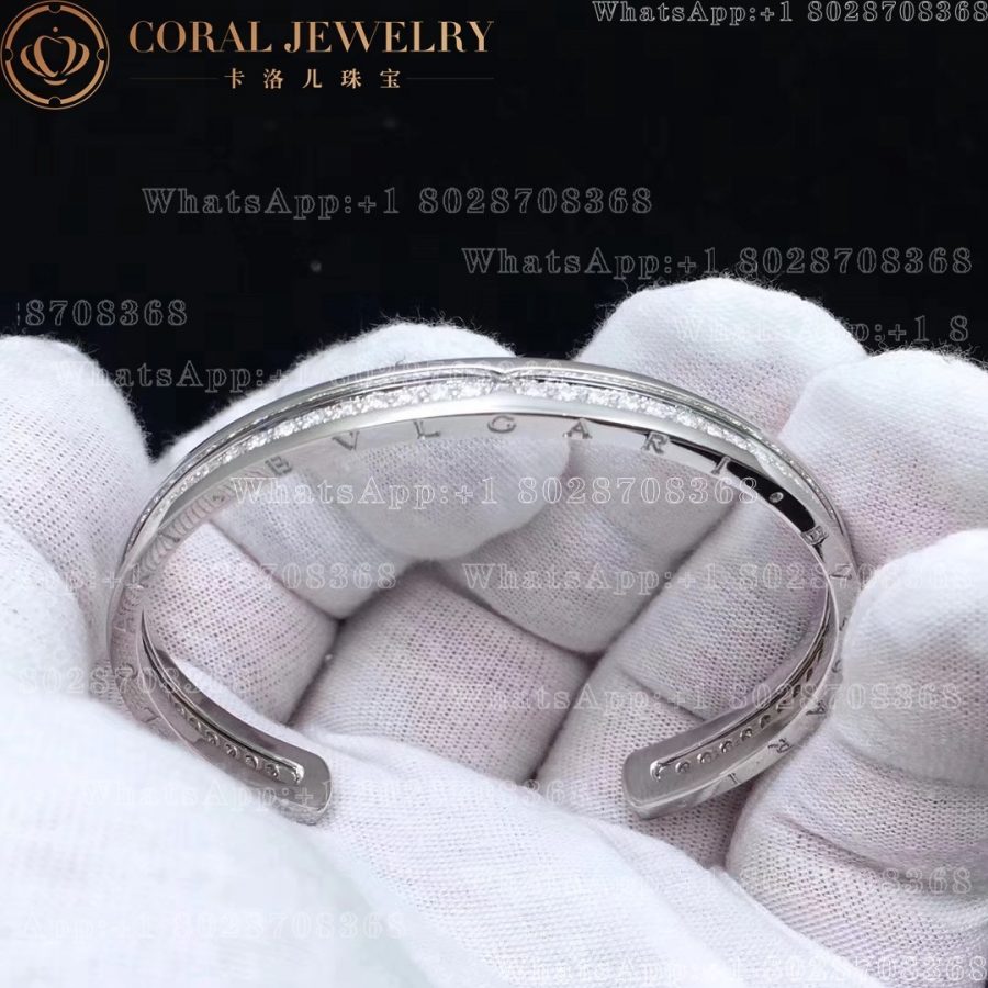 Bulgari B.zero1 bracelet white gold and Diamond Set Bangle BR855525