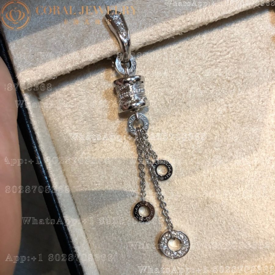 Bulgari B.Zero1 Drop Earrings White Gold Diamond