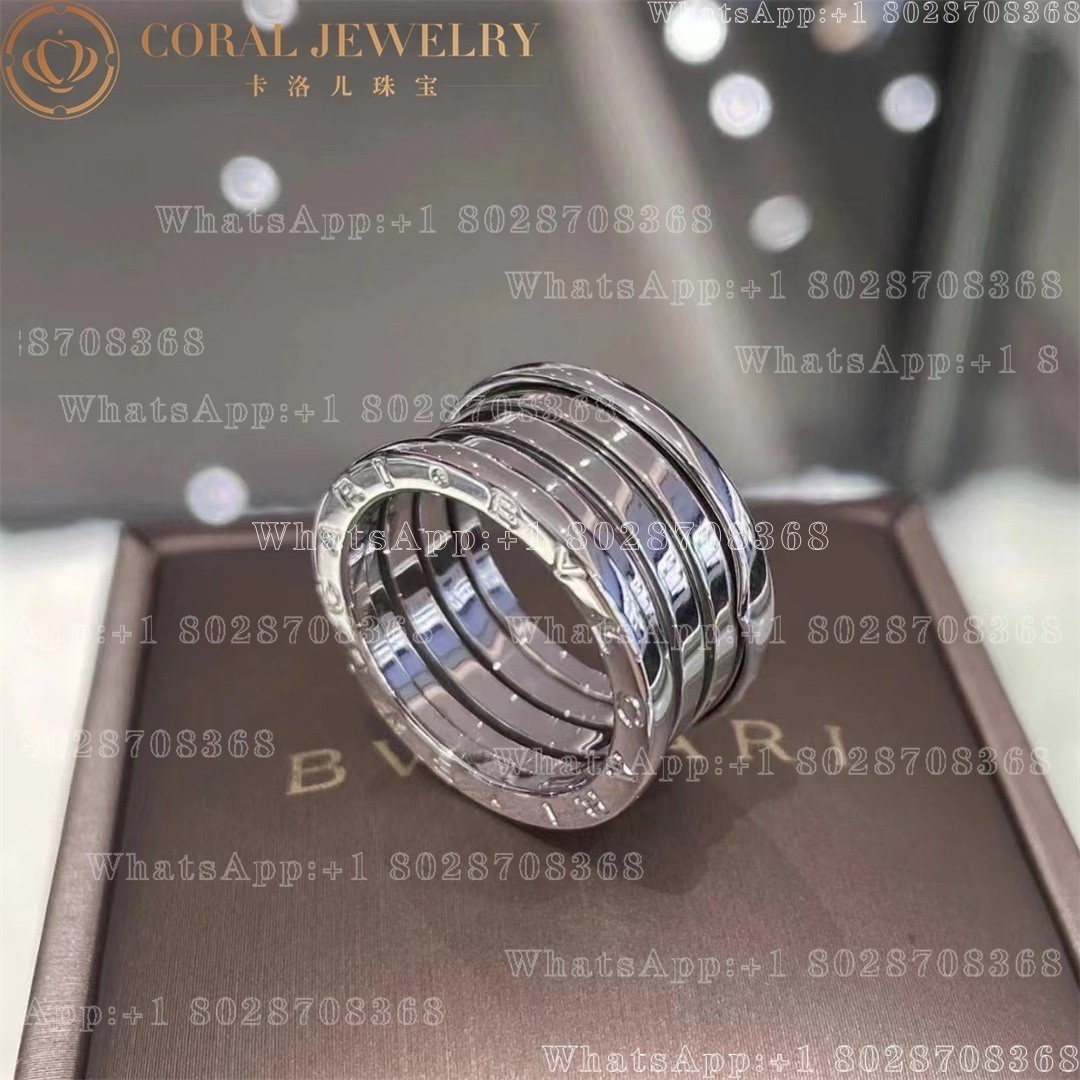 Bulgari B.zero1 four-band ring in 18 kt white gold Ref.: 323552