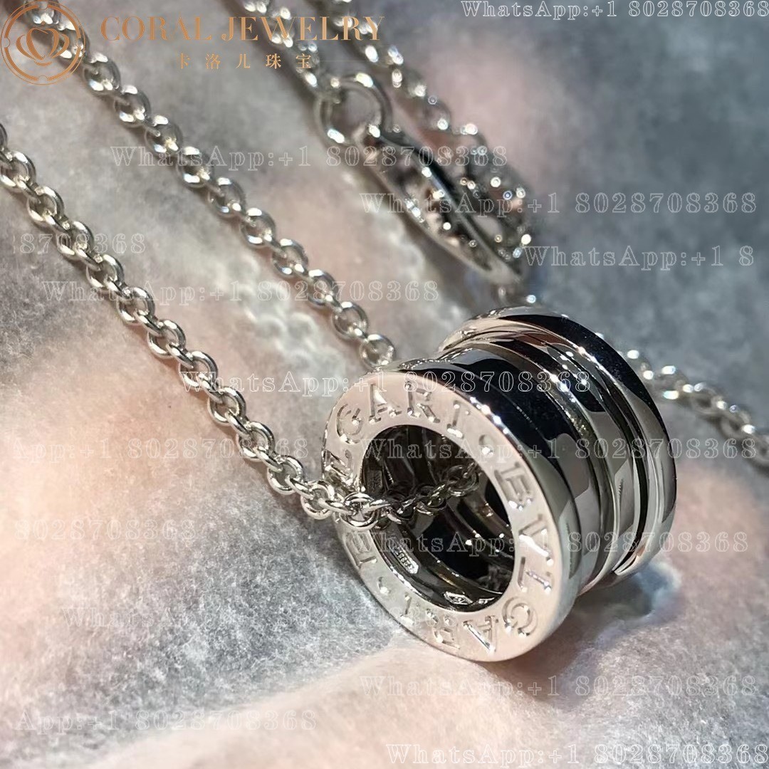 Bulgari B.zero1 necklace with small round pendant both in 18kt white gold Ref.: 352815