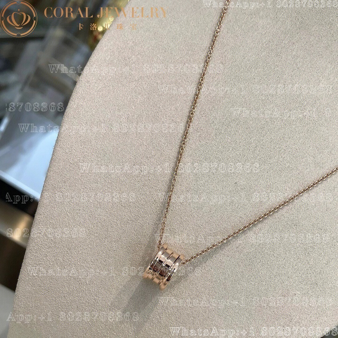 Bulgari B.zero1 pendant necklace in 18 kt rose gold Ref.: 358348