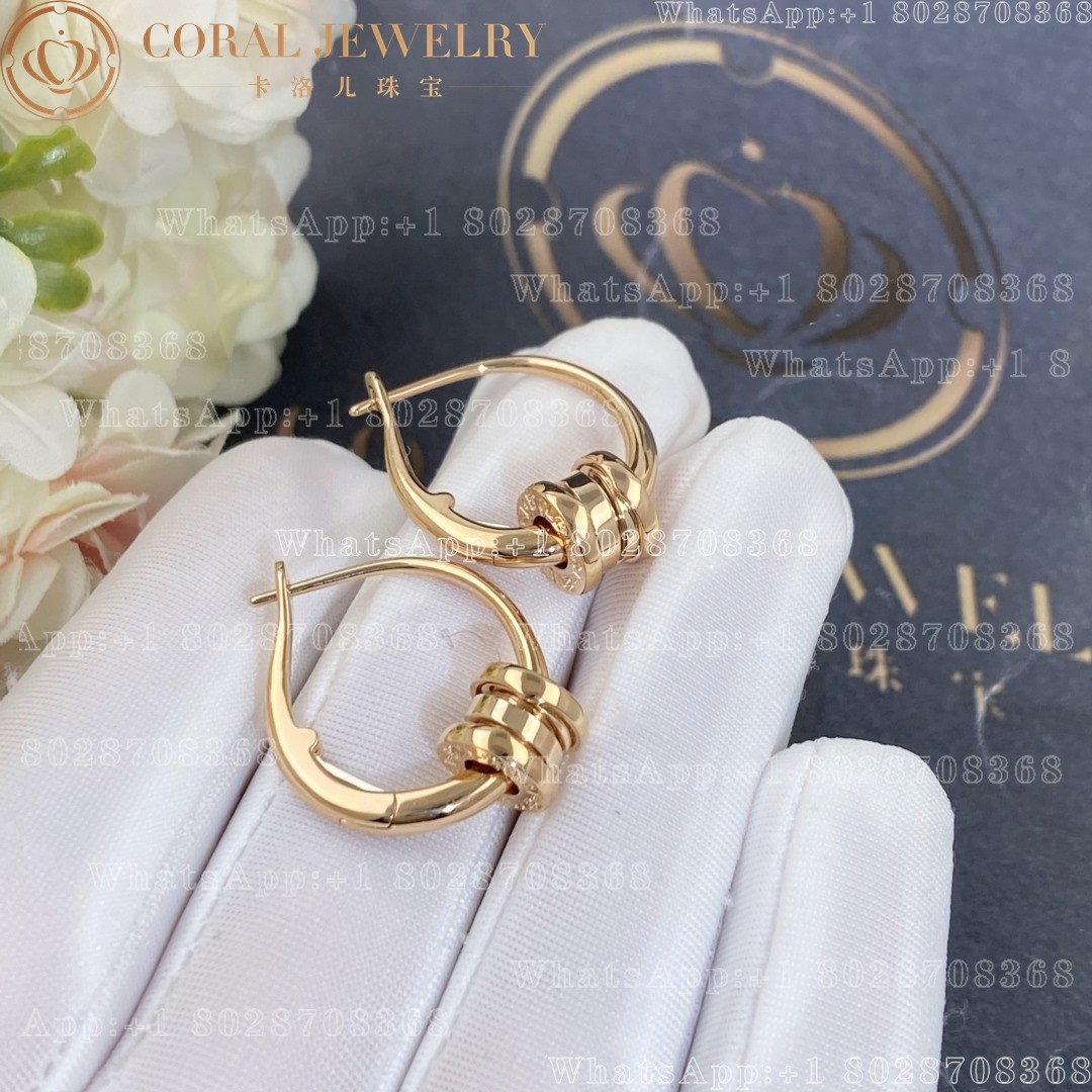 Bulgari B.Zero1 Rose Gold Hoop Earrings 355007 OR858259