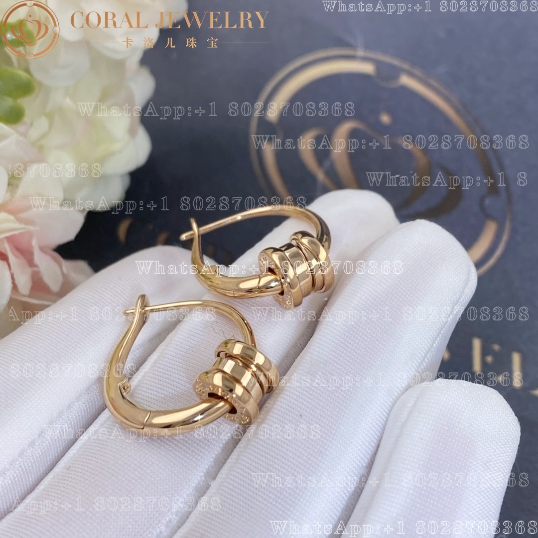 Bulgari B.Zero1 Rose Gold Hoop Earrings 355007 OR858259