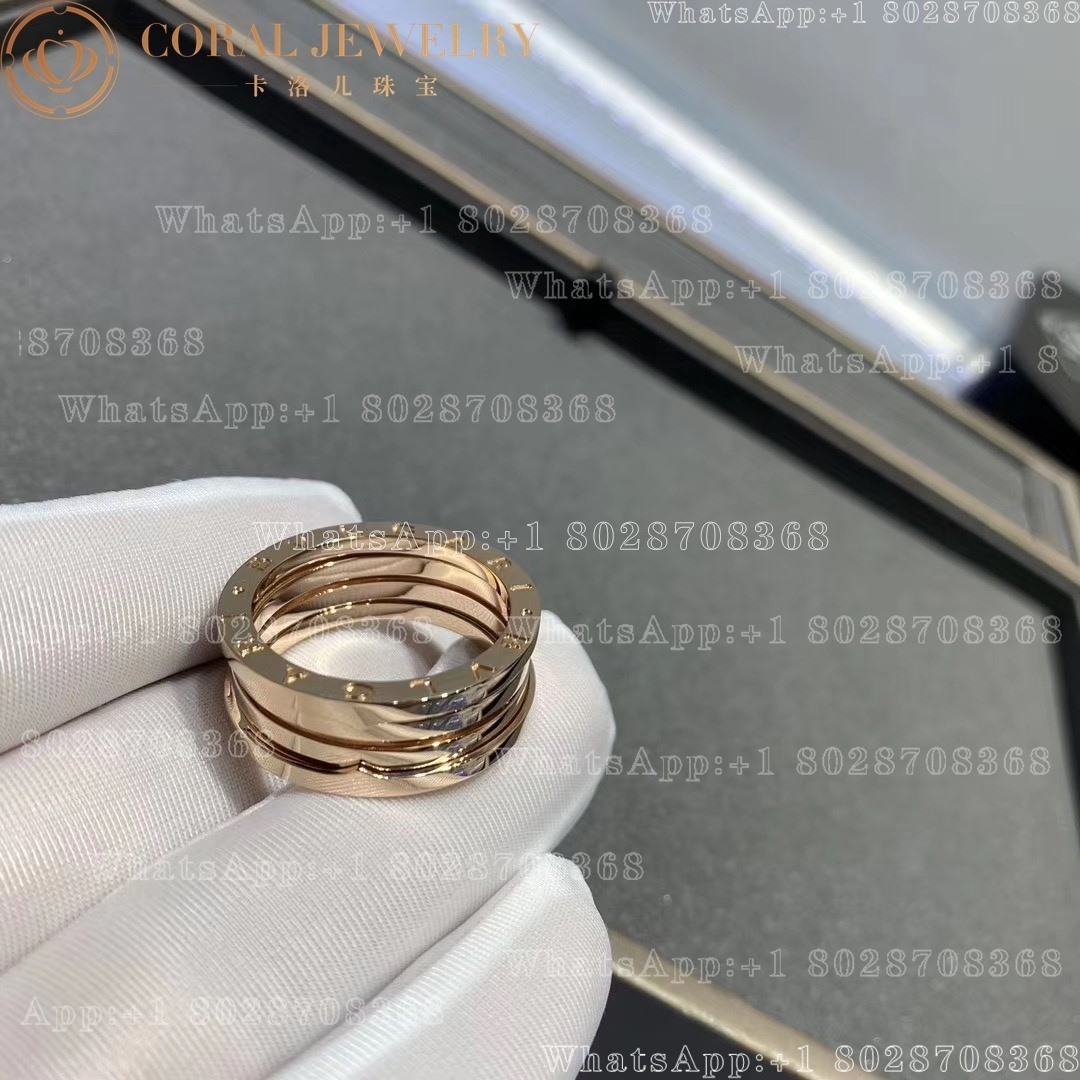 Bulgari B.zero1 three-band ring in 18 kt rose gold Ref.: 335929