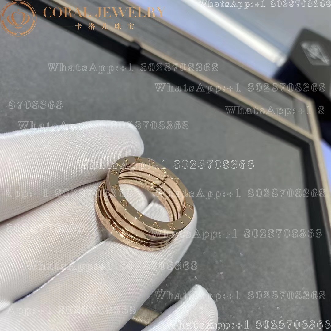 Bulgari B.zero1 three-band ring in 18 kt rose gold Ref.: 335929