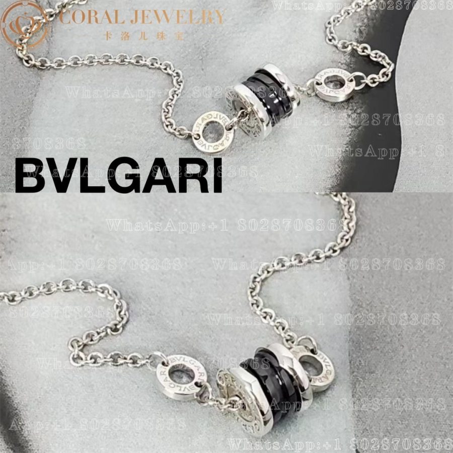 Bulgari B.zero1 soft bracelet in 18 kt rose gold and black ceramic Ref.: 358378