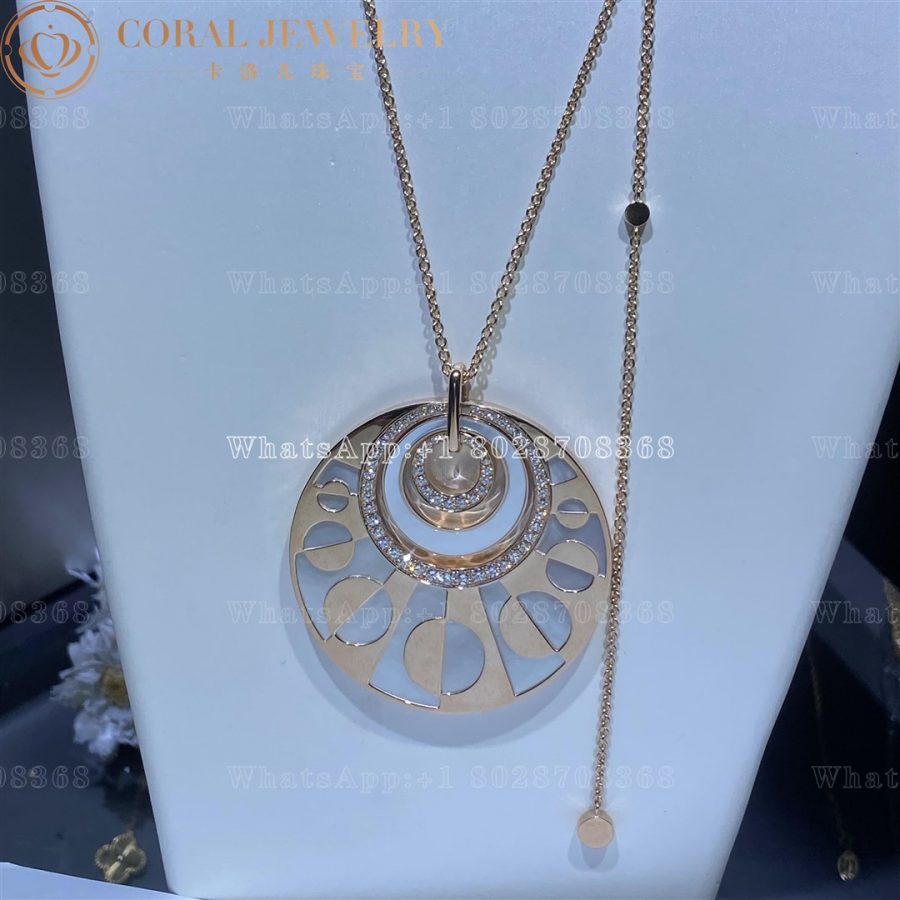 Bulgari 18k Rose Gold Intarsio Necklace 346299 CL855753