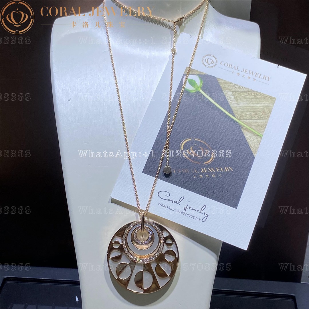 Bulgari 18k Rose Gold Intarsio Necklace 346299 CL855753