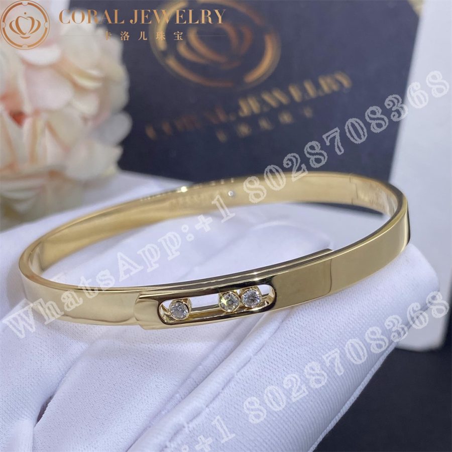 Messika Move Noa Bangle Sm Yellow Gold Diamond Bracelet 10092 Yg Coral (2)