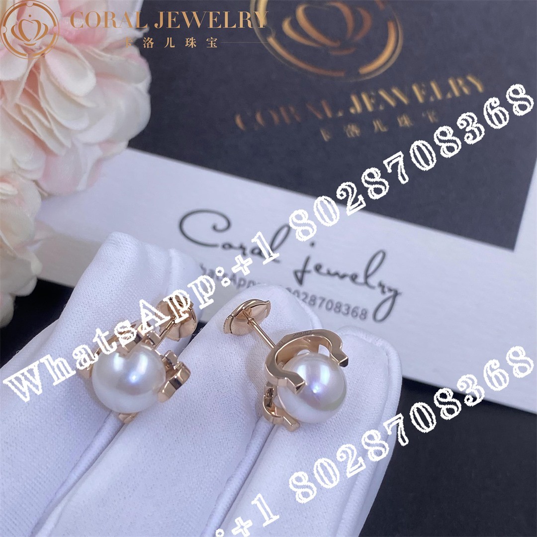 Cartier C de Cartier Earrings Rose Gold, Pearl Ref. B8041700