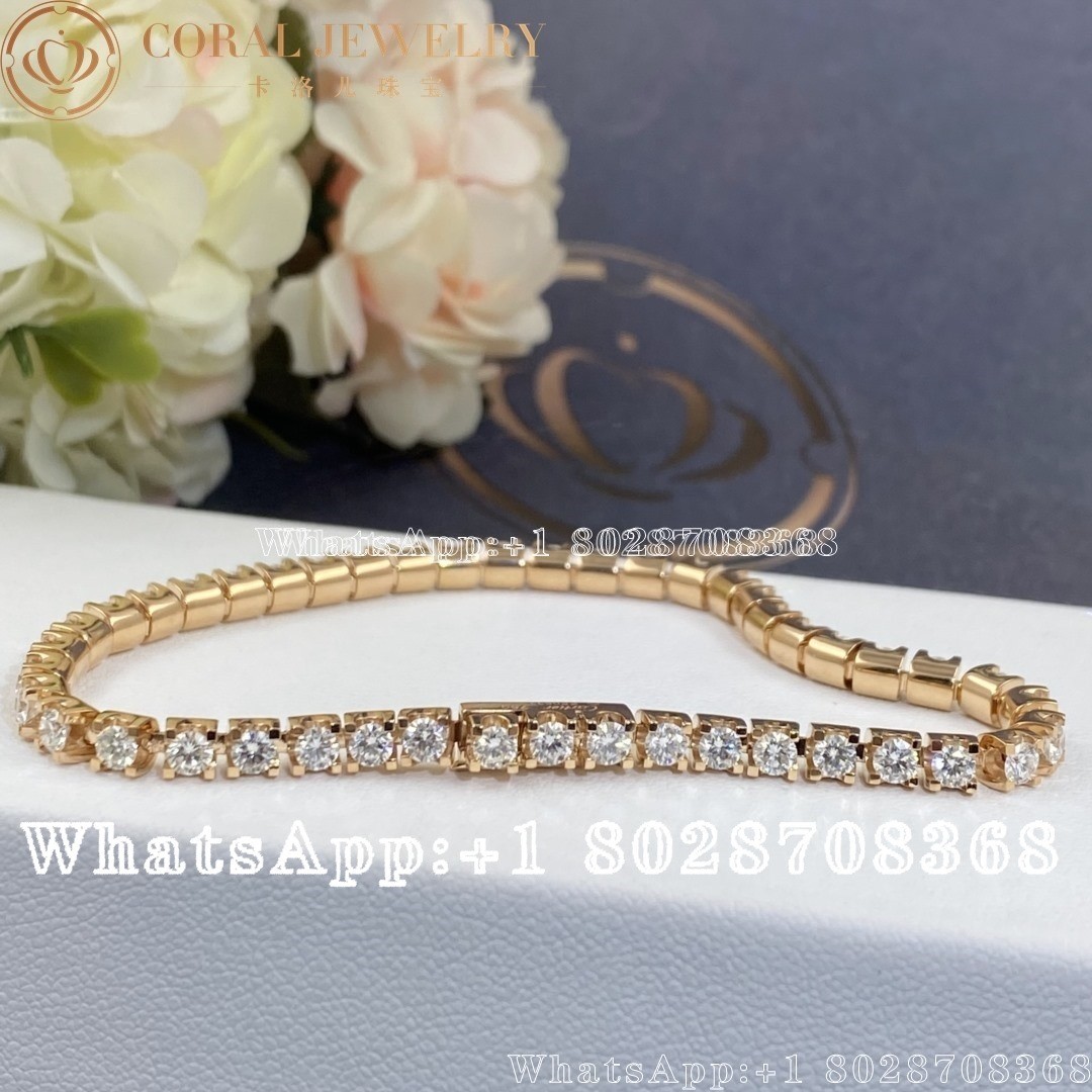 Cartier Essential Lines Bracelet Rose Gold, Diamonds Ref. N6708217