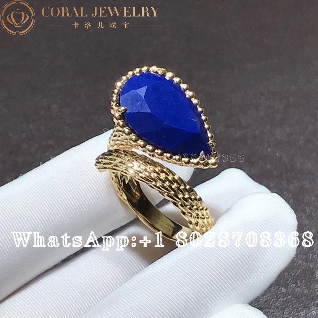 Boucheron Boucheron Serpent Boheme Couleur Yellow Gold Lapis Lazuli Ring JRG02744