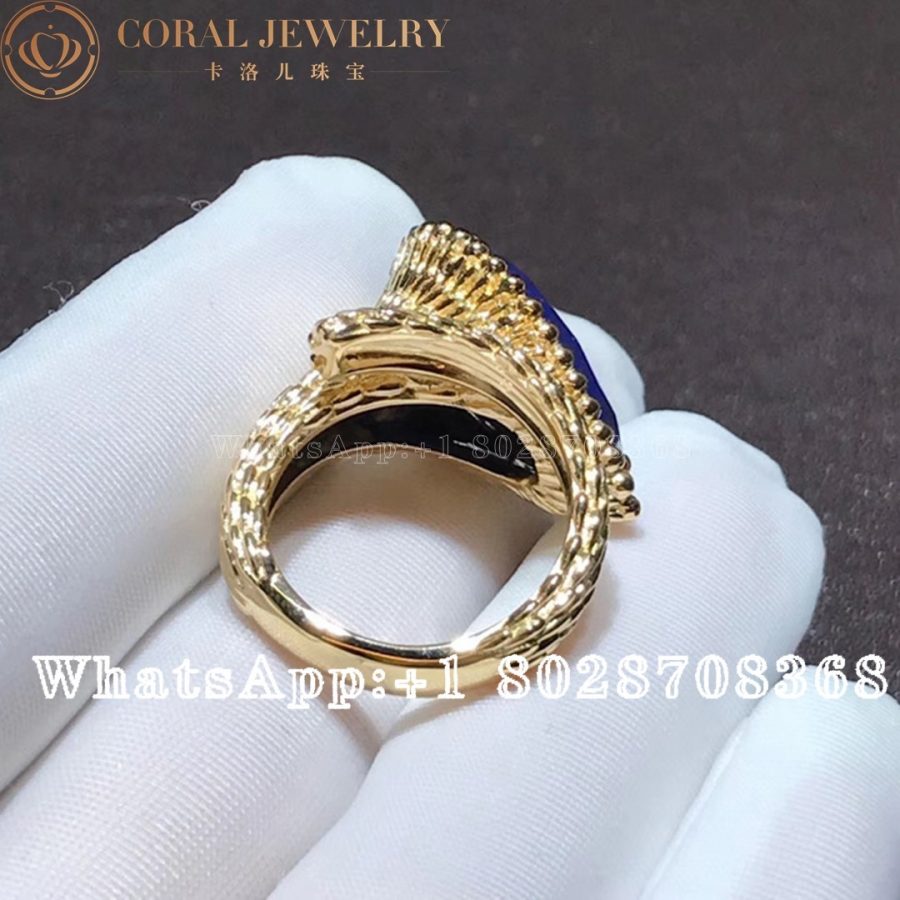 Boucheron Boucheron Serpent Boheme Couleur Yellow Gold Lapis Lazuli Ring JRG02744