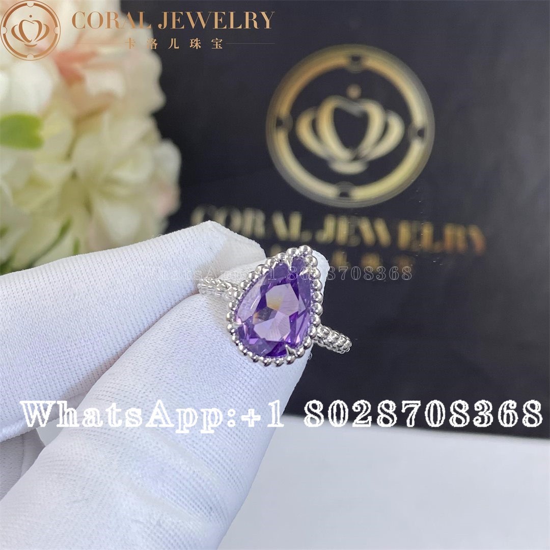 Boucheron Boucheron Serpent Boheme White Gold Amethyst S Motif Ring JRG02780