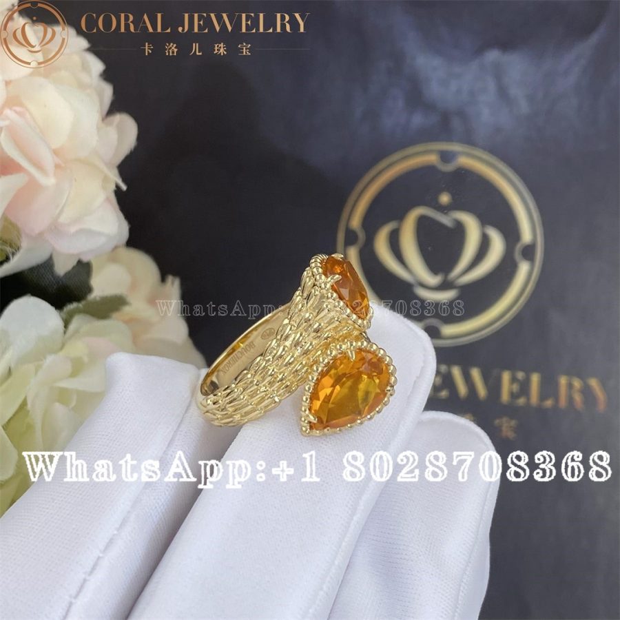 Boucheron Serpent Bohème Couleur Yellow Gold Citrine Ring JRG02796