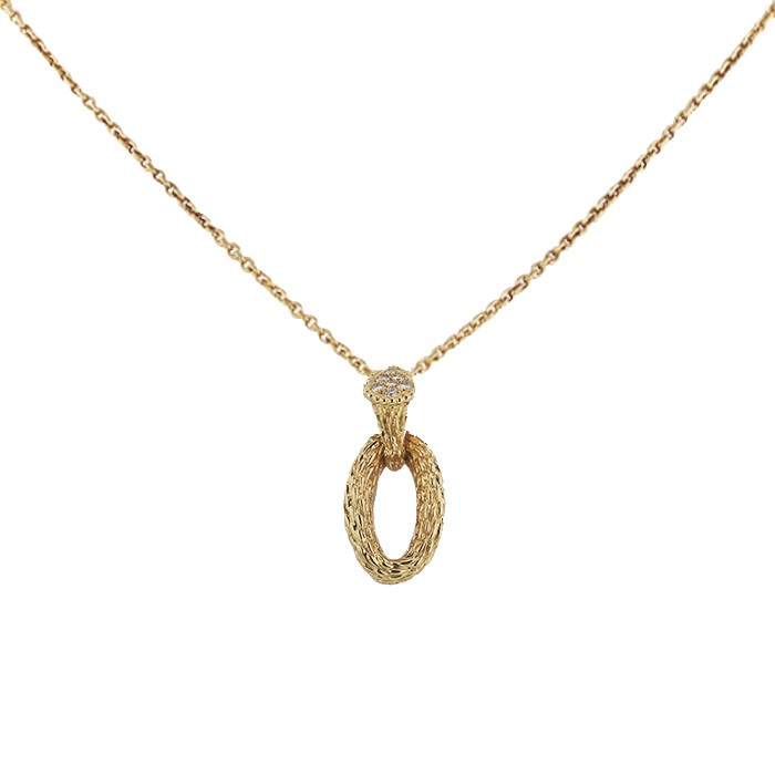 Boucheron Serpent Boheme Diamond Necklace 18k Yellow Gold