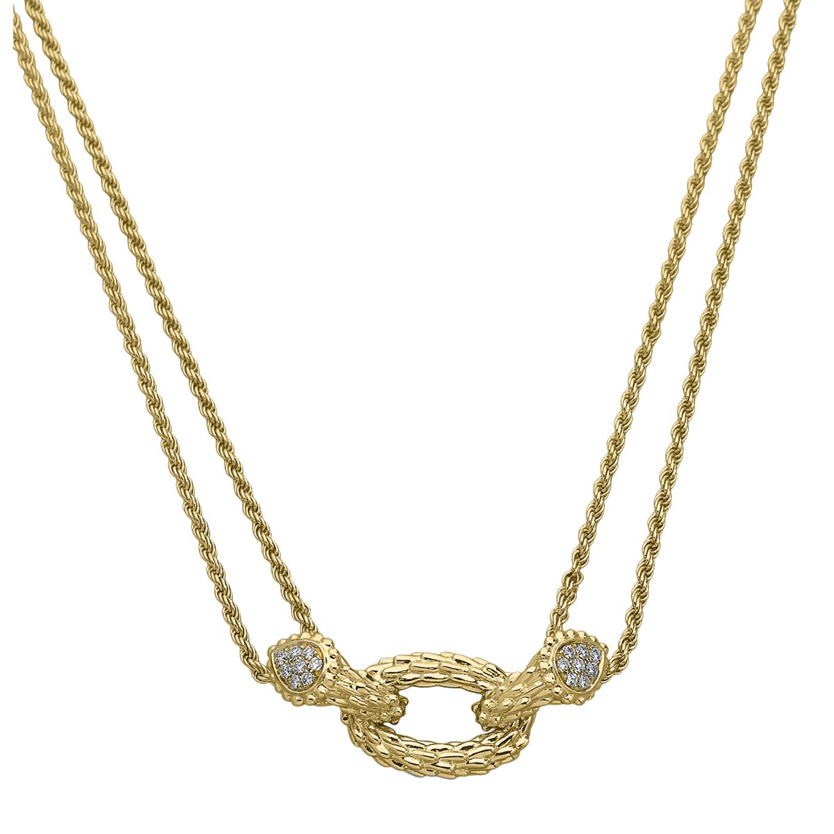 Boucheron Serpent Boheme Diamond Necklace Yellow Gold