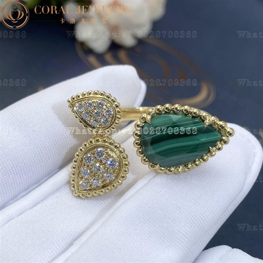 Boucheron Serpent Bohème Ring, 3 Motifs Malachite JRG03026