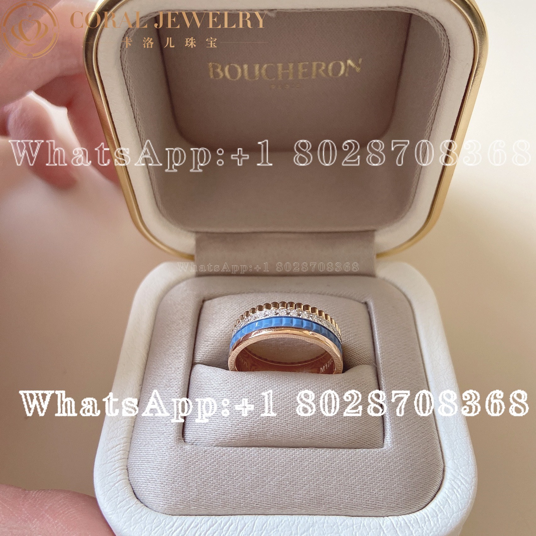 Boucheron Quatre Blue Edition Small Ring JRG03028