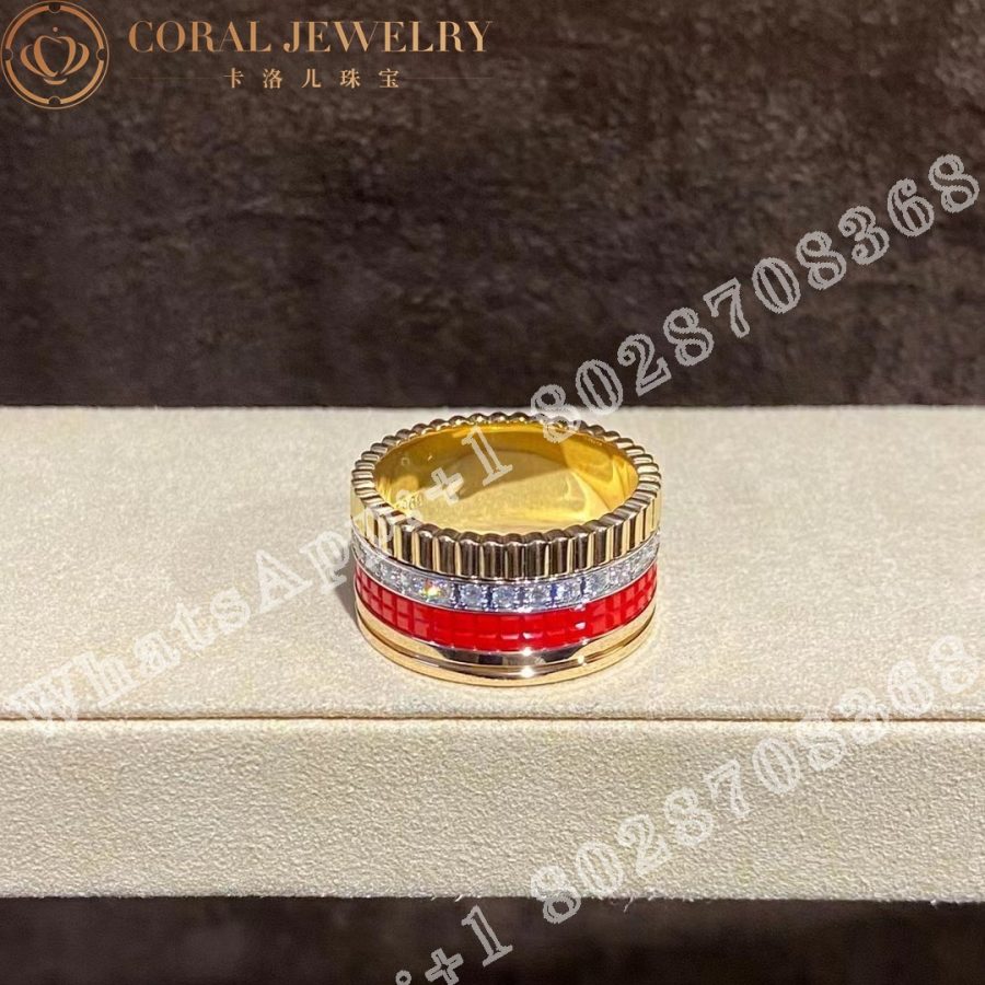 Boucheron Quatre Red Edition Large Ring Jrg03021 Coral (3)