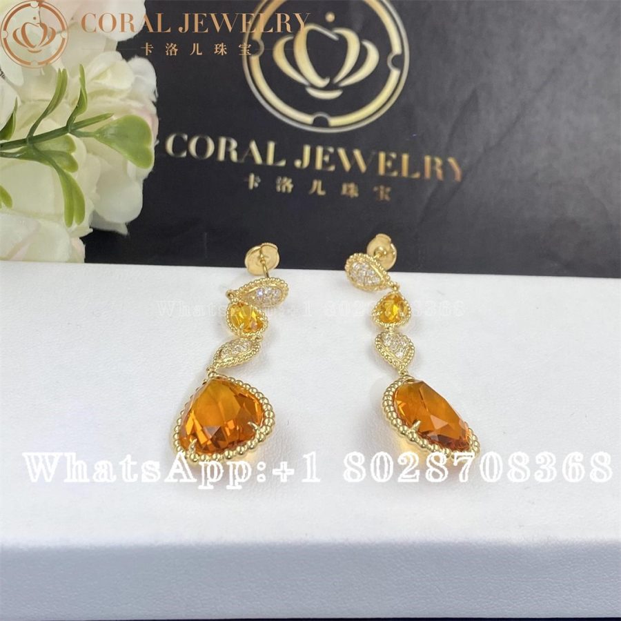 Boucheron Serpent Bohème Couleur Citrine Diamond Earrings JCO01279