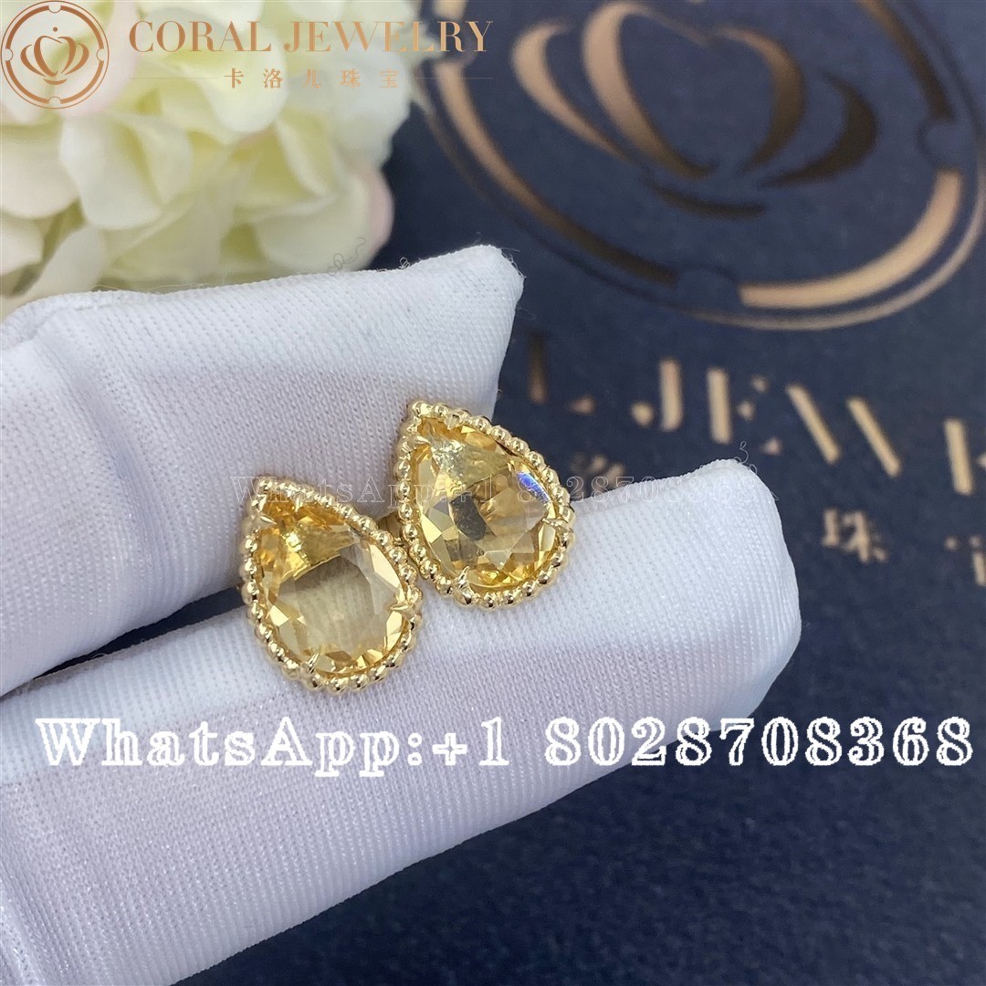 Boucheron Serpent Bohème Couleur Yellow Gold Citrine Earrings JCO01283