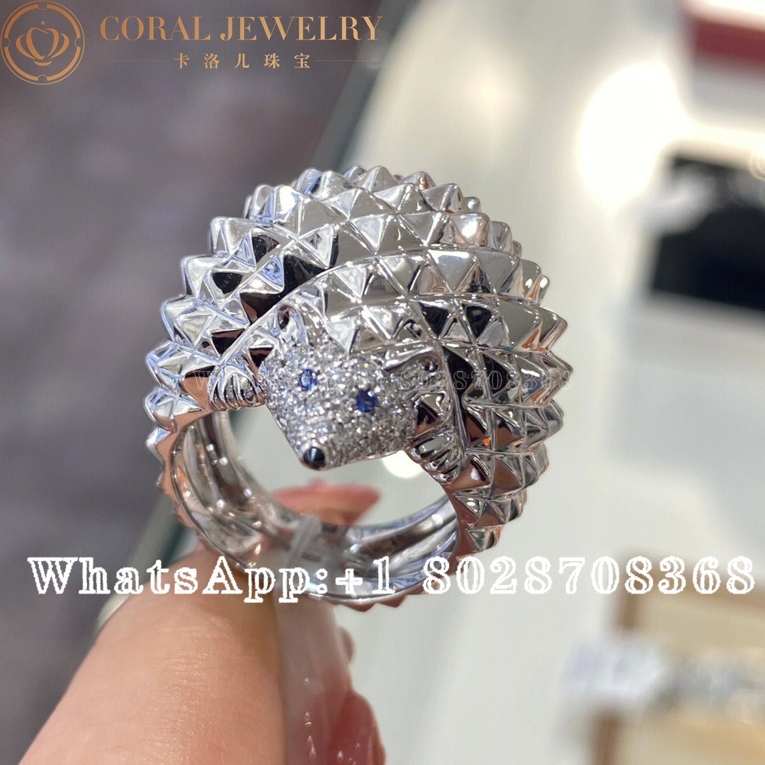 Boucheron Hans The Hedgehog Ring Jrg02231 Coral (1)