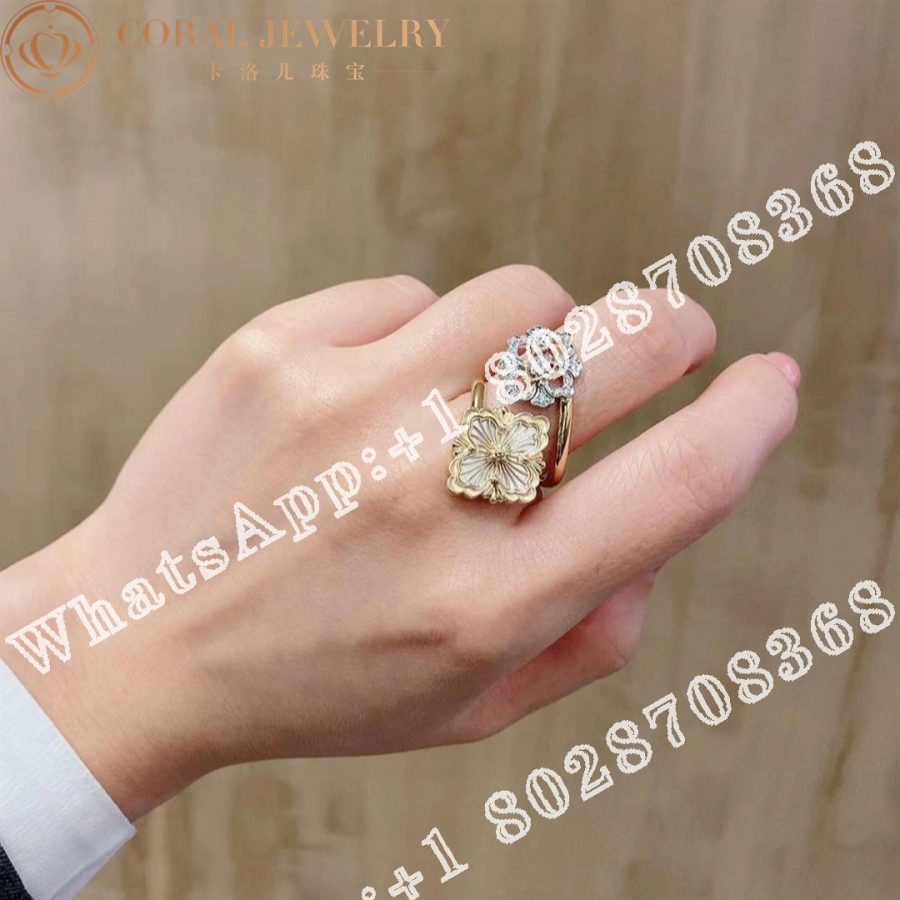 Buccellati Opera Tulle Ring In Yellow And White Gold Set With Mother Of Pearl Jaurin018031 Coral (11)