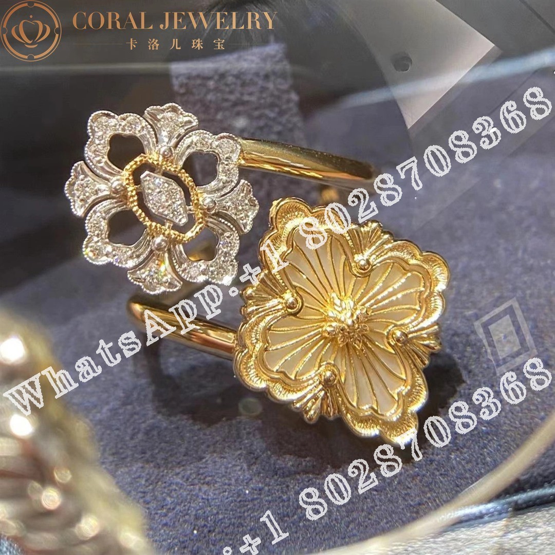 Buccellati Opera Tulle Ring In Yellow And White Gold Set With Mother Of Pearl Jaurin018031 Coral (12)