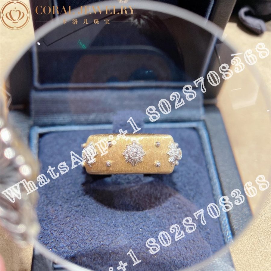 Buccellati Eternelle in white and yellow gold set with diamonds JAUETE007005