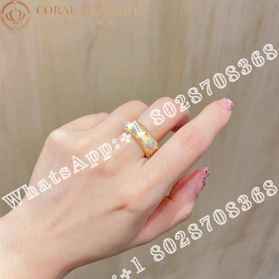 Buccellati Eternelle in white and yellow gold set with diamonds JAUETE007005