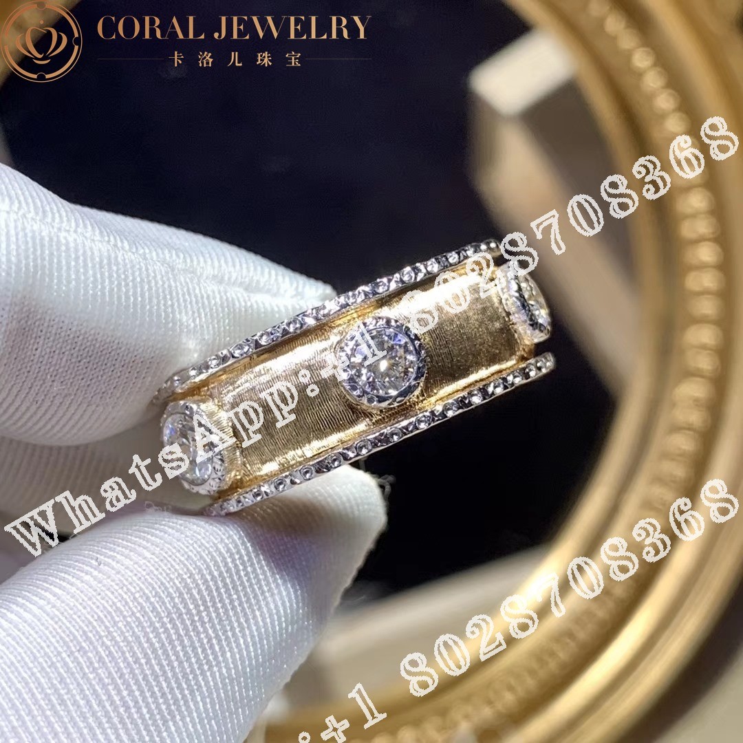 Buccellati Macri Capri Eternelle in Yellow and White Gold Set with Diamonds JAUETE006612