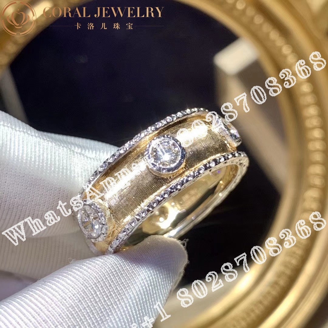 Buccellati Macri Capri Eternelle in Yellow and White Gold Set with Diamonds JAUETE006612