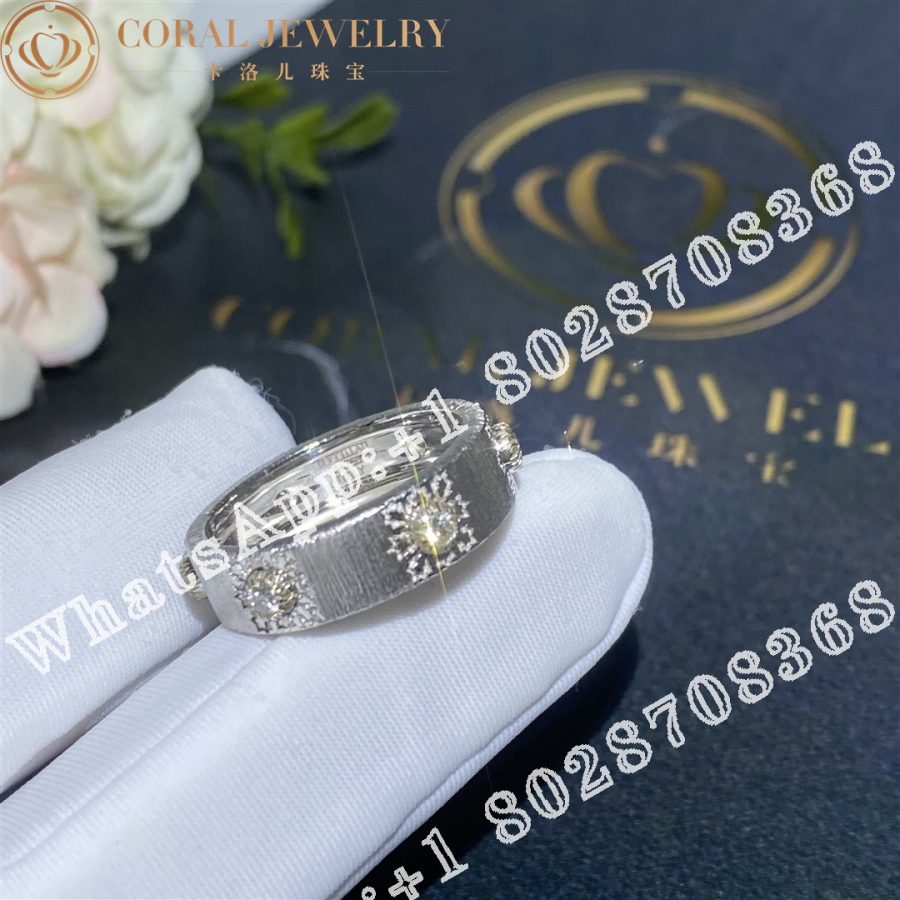 Buccellati Macri Classica Eternelle in White Gold Set with Diamonds JAUETE007214