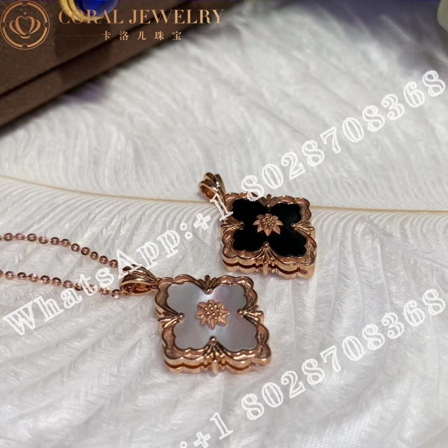 Buccellati Opera Color Pendant in Rose gold set with Onyx JAUPEN012511