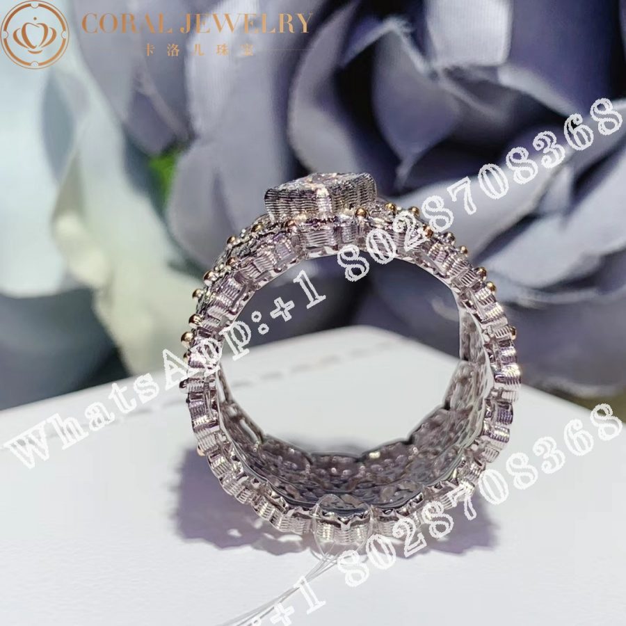 Buccellati Rombi Eternelle in White Gold Set with 0.3CT Square Diamond