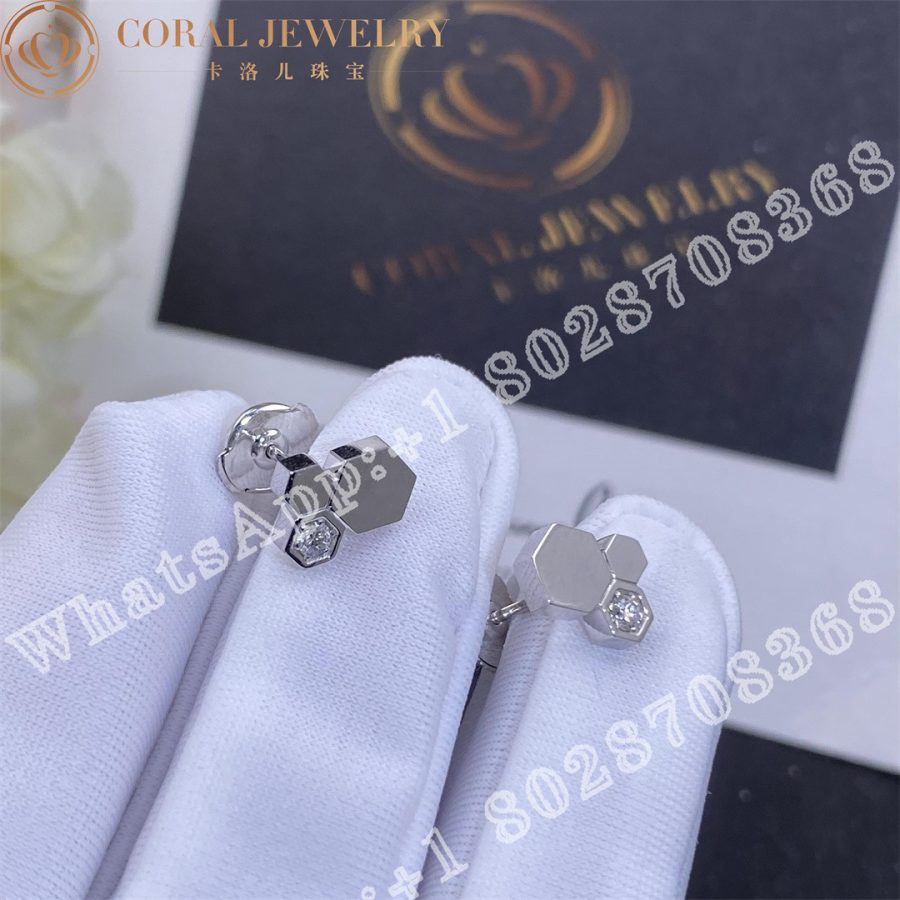 Chaumet Bee My Love Earrings White Gold Diamonds 083984 Coral (4)