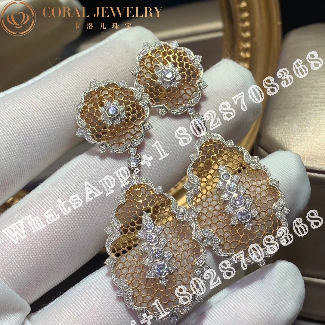 Buccellati Diamond Orecchini in Oro Giallo/bianco Con Diamanti JAUEAR005317