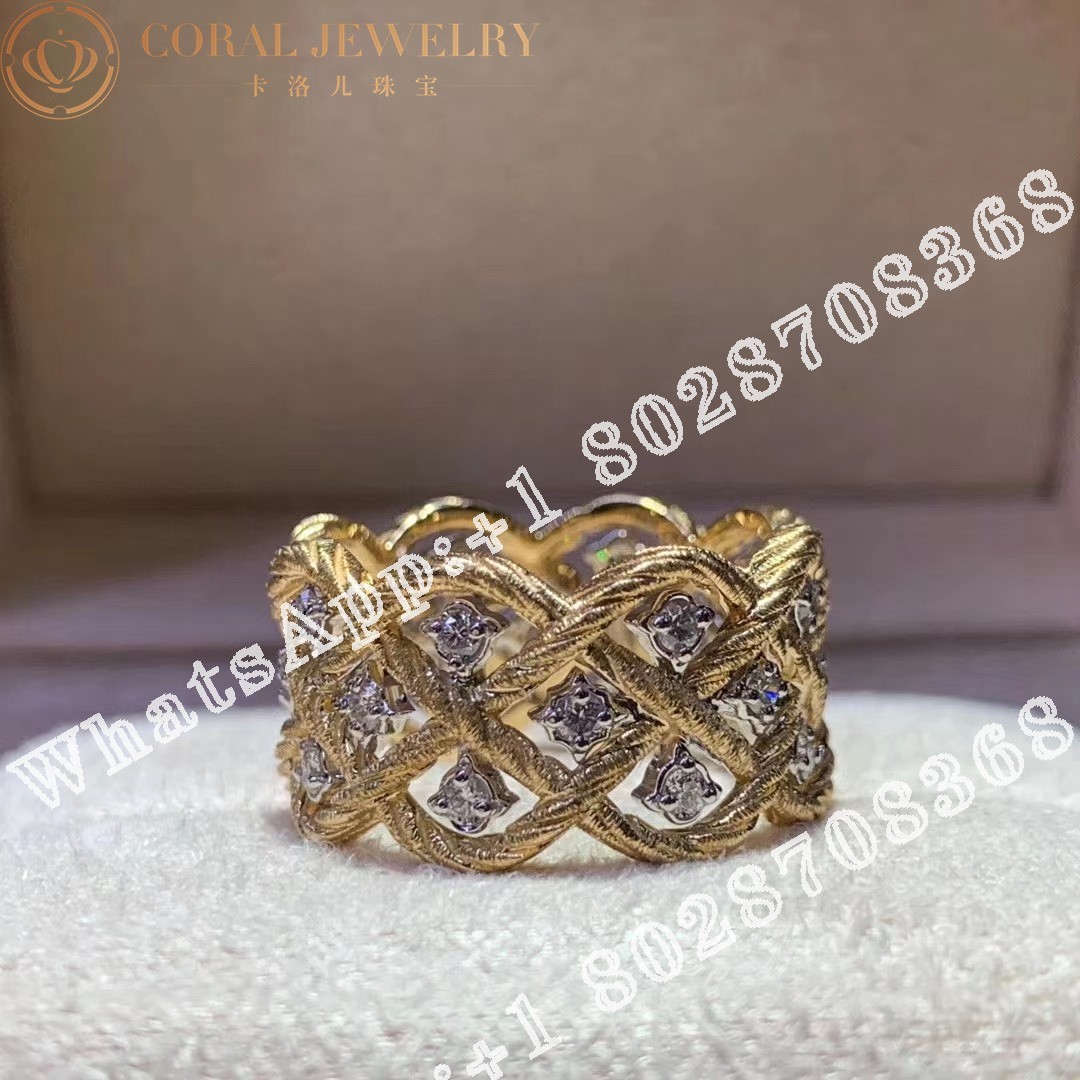 Buccellati Étoilee Eternelle in yellow and white gold set with diamonds JAURIN004265