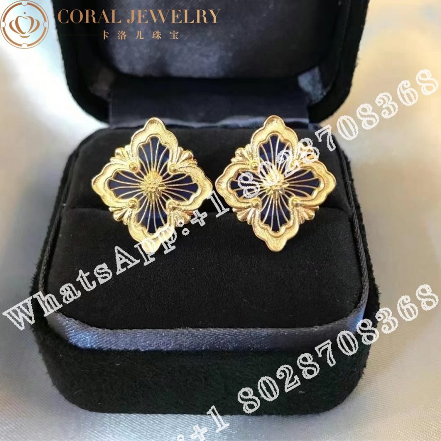 Buccellati Opera Tulle Earrings in yellow gold Medium motif JAUEAR017974