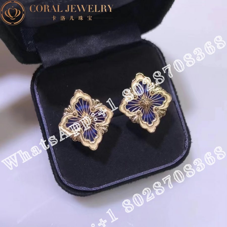 Buccellati Opera Tulle Earrings in yellow gold Medium motif JAUEAR017974