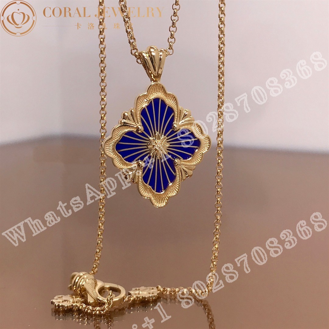 Buccellati Opera Tulle Pendant in yellow gold Big motif JAUPEN017977