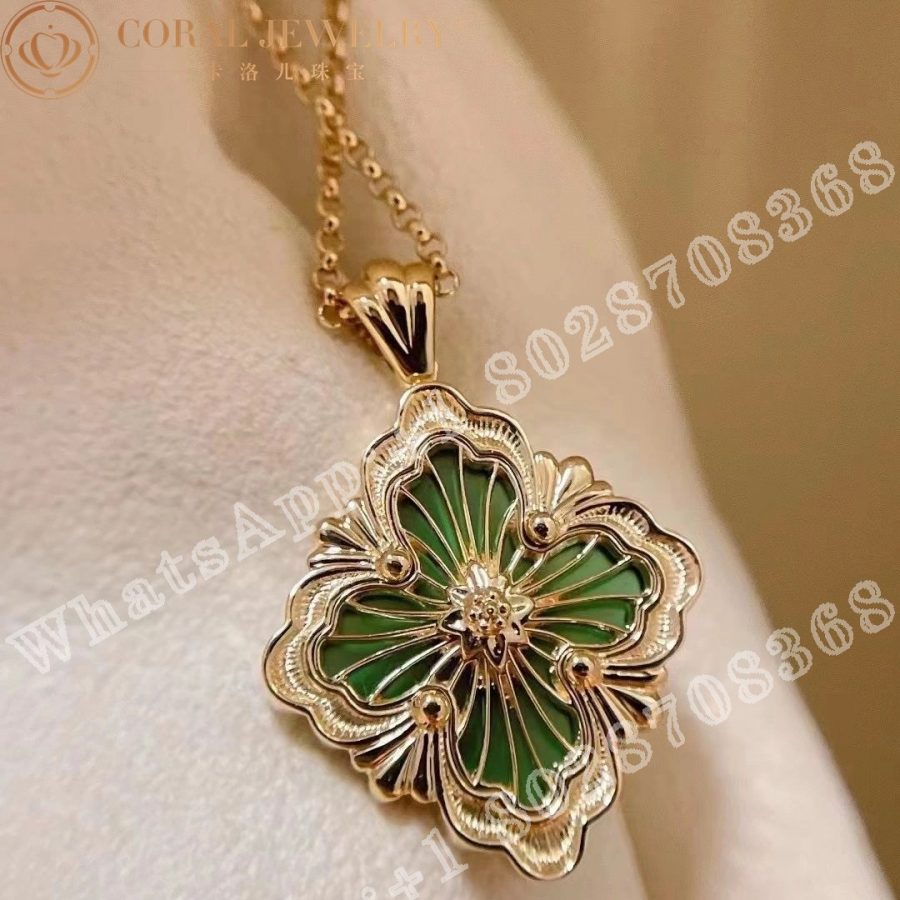 Buccellati Opera Tulle Pendant in yellow gold Big motif JAUPEN018009