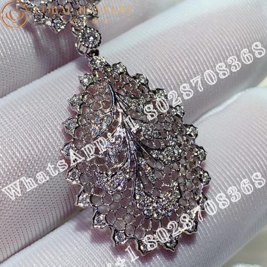 Buccellati Tulle Pendant in White Gold Set with Diamonds