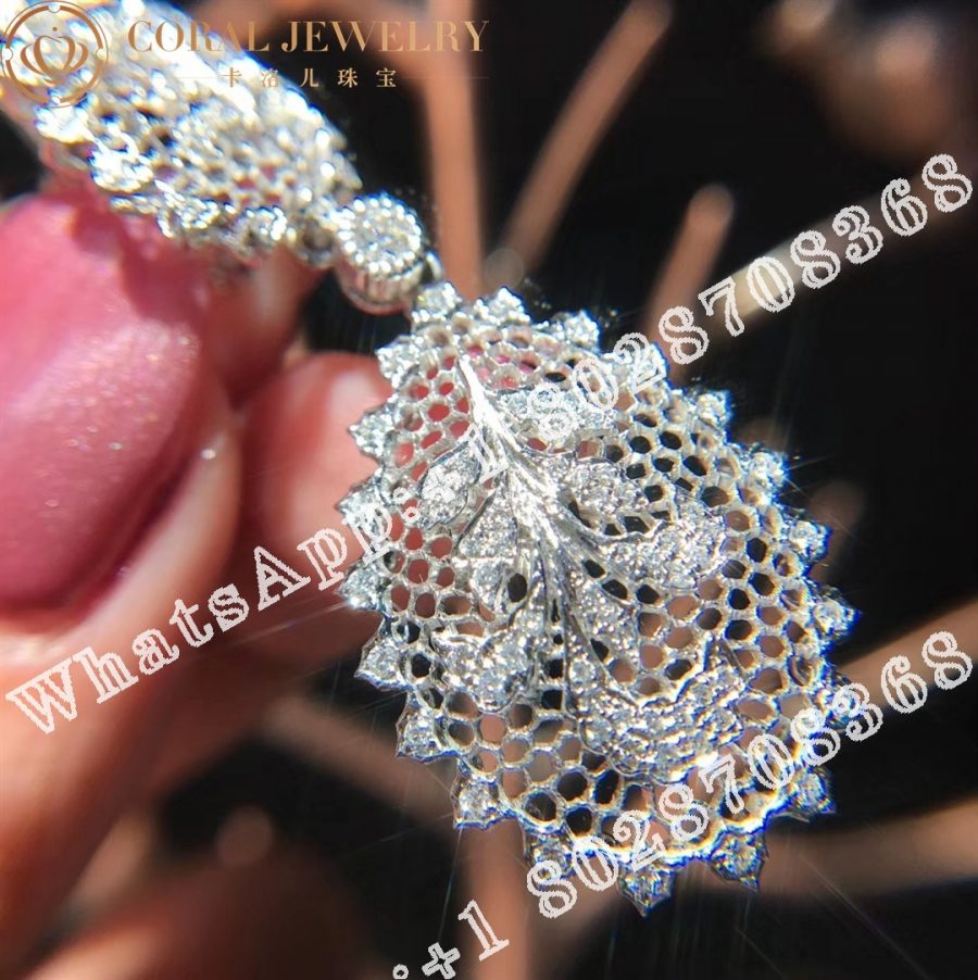 Buccellati Tulle Pendant in White Gold Set with Diamonds