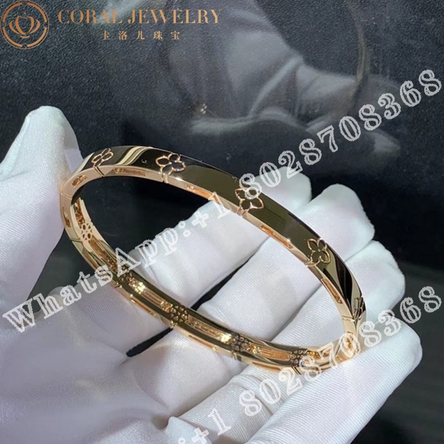 Roberto Coin Love in Verona 18k Rose Gold Medium Width Bangle 6mm 7773202AXBA0