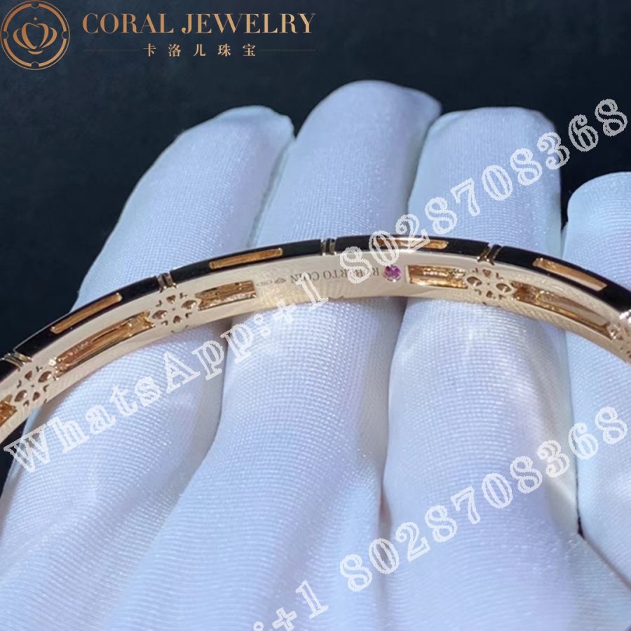 Roberto Coin Love in Verona 18k Rose Gold Medium Width Bangle 6mm 7773202AXBA0