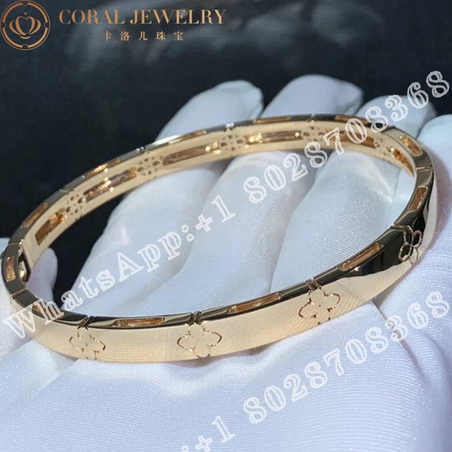 Roberto Coin Love in Verona 18k Rose Gold Medium Width Bangle 6mm 7773202AXBA0