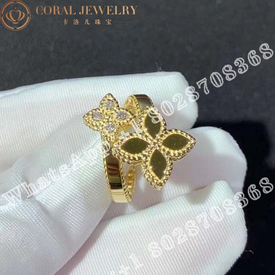 Roberto Coin Princess Flower Ring with Diamonds